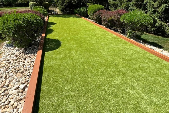 Detroit and all of Michigan Bocce Ball Court featuring artificial grass
